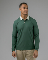 Born to Golf Long Sleeve Textured Polo