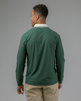 Born to Golf Long Sleeve Textured Polo